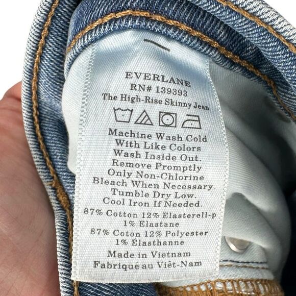 |EUC| EVERLANE The High Rise Skinny Ankle Jean - Picture 7 of 7